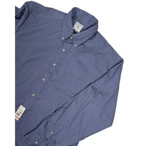 Brooks Brothers Sport Vintage Shirt Mens L Blue Cotton Button Down Long Sleeve L